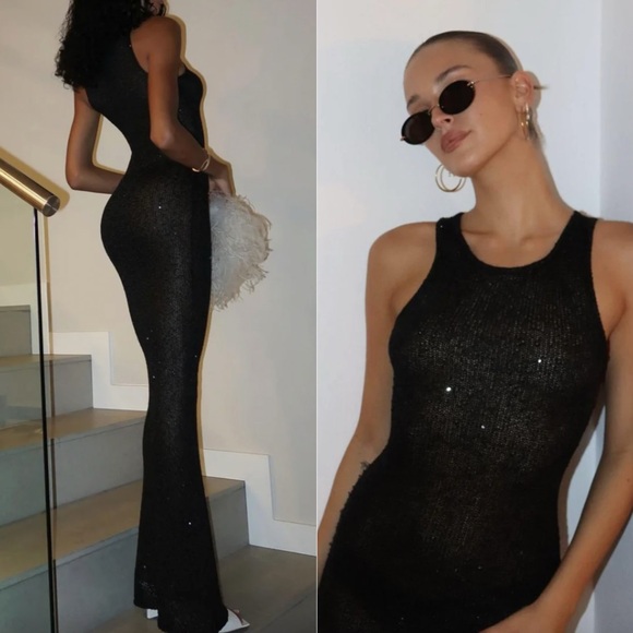 are black dress shoes out of style Asta Resort Natalia Dress Black Sequin SELLING main image 0